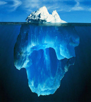 Het topje van de ijsberg